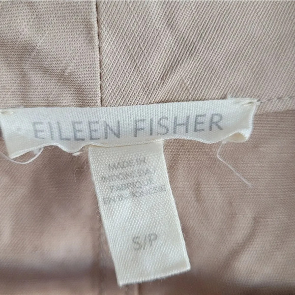 Eileen Fisher tencel linen kimono duster jacket light beige khaki small - Picture 11 of 16